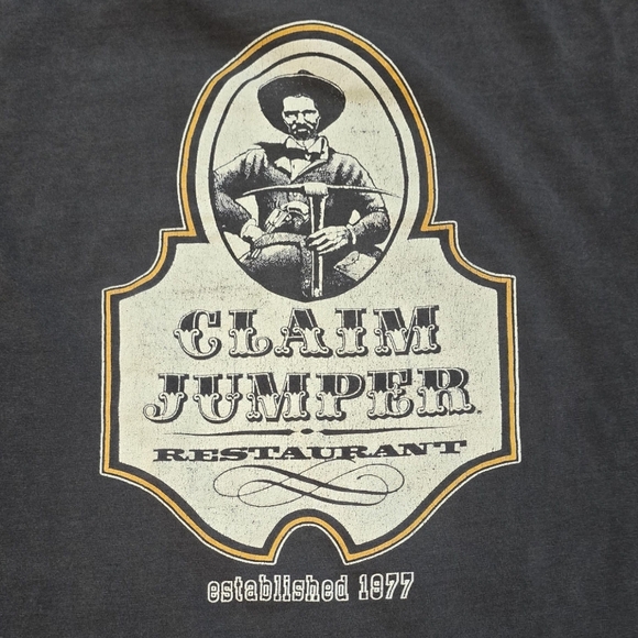 Vintage 90's Claim Jumper Restaurant Single Stitch Shirt Men's XL Retro Grunge - Picture 3 of 8